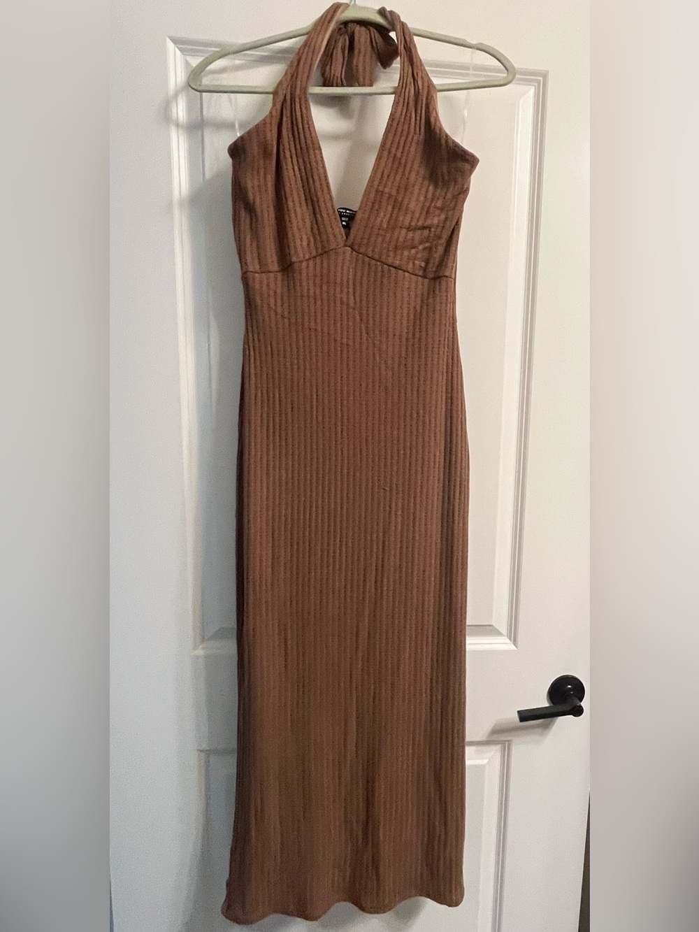 See You Monday 
Ribbed Maxi Dress Brown XL NWT